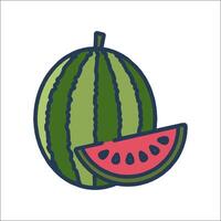 Watermelon icon illustration vector