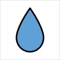 A blue drop icon on a white background vector