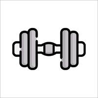 Dumbbell icon on white background vector