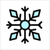 Snowflake icon illustration vector