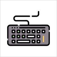 Computer keyboard icon illustration vector