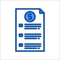 A check document icon illustration vector