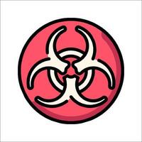 Biohazard symbol illustration vector
