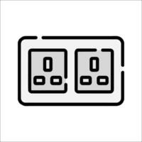 Two switches on a white background vector