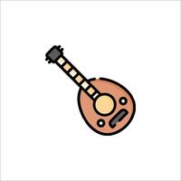 A guitar icon on a white background vector