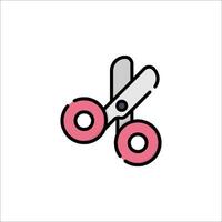 Scissors icon illustration vector