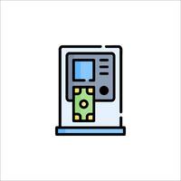 Atm machine icon illustration vector