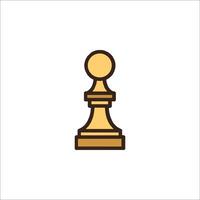 Chess piece icon on white background vector