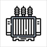 A transformer icon on a white background vector