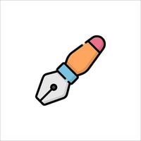 A pen and ink on a white background vector