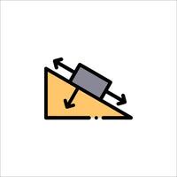 A flat object with a lever on it vector