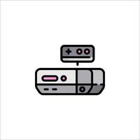 A game console icon with a controller and a controller vector