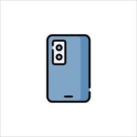 A blue phone icon on a white background vector