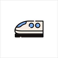 A train icon on a white background vector