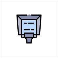 A light bulb icon on a white background vector