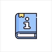 A book with the number one on it vector
