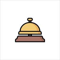 A hotel bell icon on a white background vector