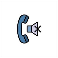 Phone icon with a phone on a white background vector