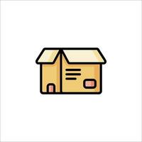 A moving box icon on a white background vector