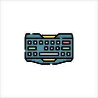 A computer keyboard icon on a white background vector