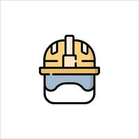 A helmet icon on a white background vector