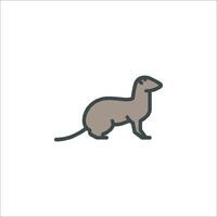 An illustration of a weasel vector