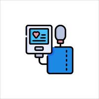 A medical device with a heart monitor on it vector