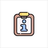 A clipboard with the number one on it vector
