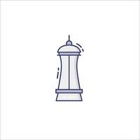 A lighthouse icon on a white background vector