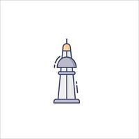 A lighthouse icon on a white background vector