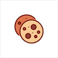 A cookie icon on a white background vector