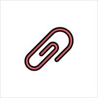 A paper clip icon on a white background vector