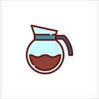 Coffee pot icon illustration vector