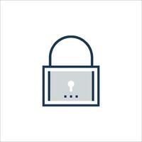 A lock icon on a white background vector