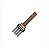 A rake icon on a white background vector