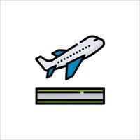Airplane icon illustration vector