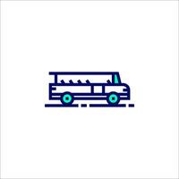 Bus icon on white background vector