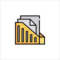 A file cabinet icon on a white background vector