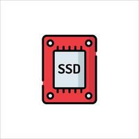 Sdd icon on white background vector