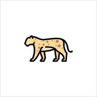 A leopard icon on a white background vector
