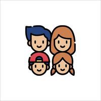 Family icon illustration vector