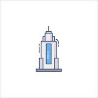 A skyscraper icon on a white background vector