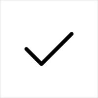 Check mark icon vector