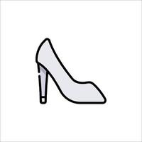 A shoe icon in a line style vector