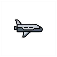 Space shuttle icon illustration vector