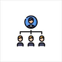 A group of people with a person in the middle vector