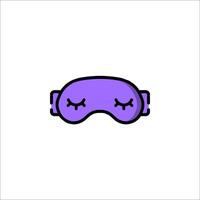 Sleep mask icon in a flat style vector