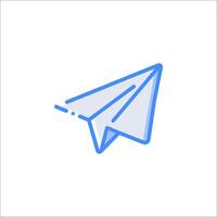 A paper airplane icon on a white background vector