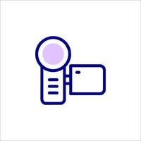 A camera icon on a white background vector