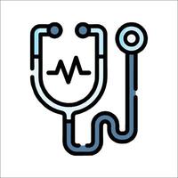 A stethoscope icon on a white background vector